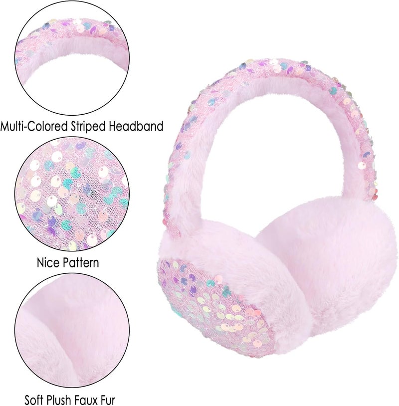 BUTITNOW Kids Knit Earmuffs Soft Plush Comfortable Winter Outdoor Ear Warmers for Boys Girls Age 4-16 Years - Image 3